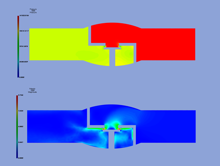 閥體內流場計算